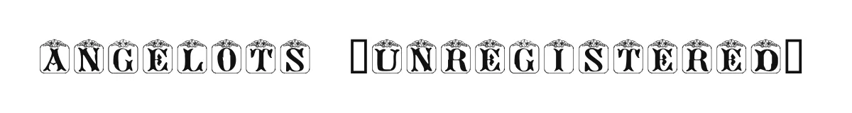 Angelots (Unregistered) original font preview