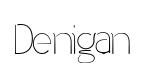 Denigan original font preview
