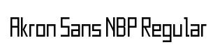Akron Sans NBP Regular