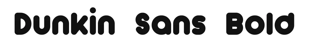 Dunkin Sans Bold original font preview
