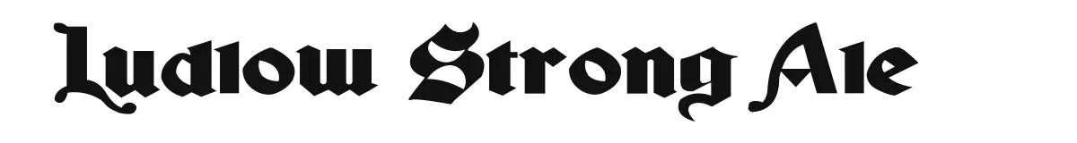 Ludlow Strong Ale original font preview