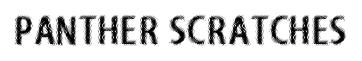 Panther Scratches original font preview