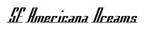 SF Americana Dreams original font preview