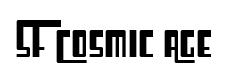 SF Cosmic Age original font preview