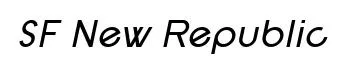 SF New Republic Italic preview