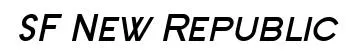 SF New Republic Sc Bold Italic preview