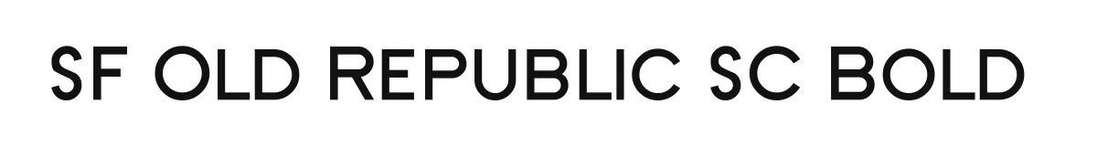 SF Old Republic SC Bold original font preview