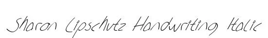 Sharon Lipschutz Handwriting Italic