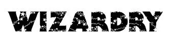 Wizardry original font preview