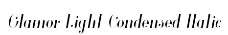 Glamor Light Condensed Italic