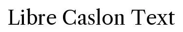 Libre Caslon Text