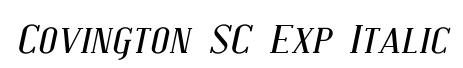 Covington SC Exp Italic