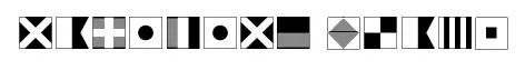 Maritime Flags original font preview