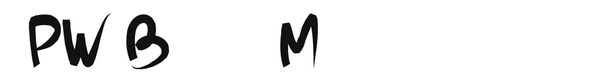 PW Brush Me font preview