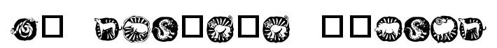 KR Chinese Zodiac original font preview