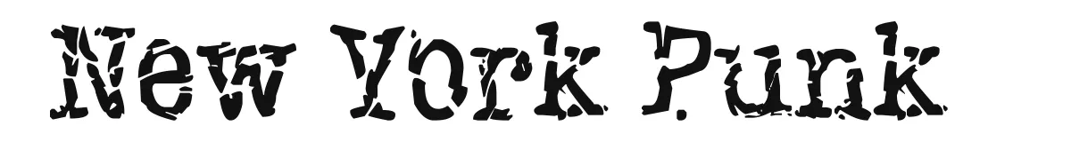 New York Punk font preview
