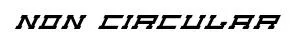 Non Circular original font preview