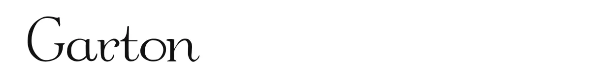Garton original font preview
