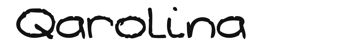 Qarolina font preview