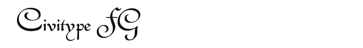 Civitype FG font preview