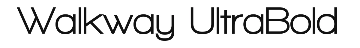 Walkway UltraBold original font preview
