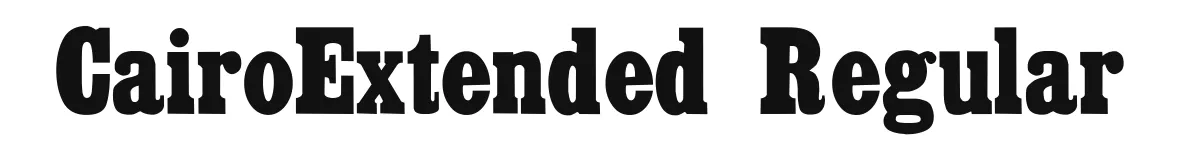 CairoExtended Regular original font preview