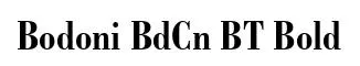 Bodoni BdCn BT Bold