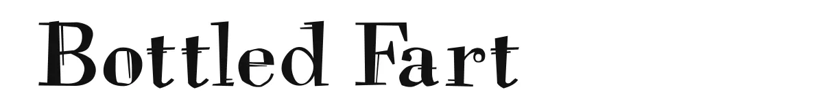 Bottled Fart original font preview