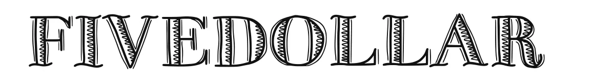 FiveDollar original font preview