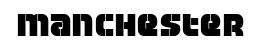 Manchester original font preview