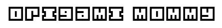 Origami Mommy original font preview