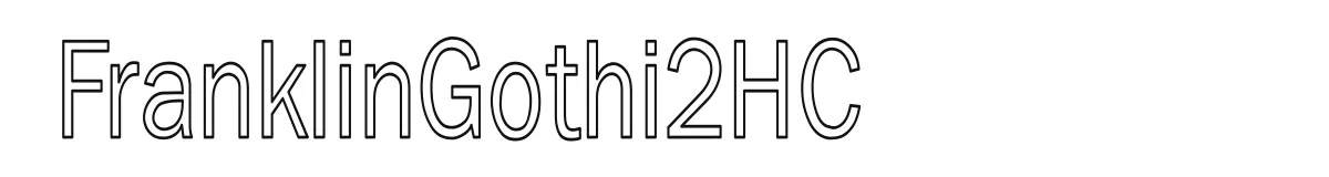 FranklinGothi2HC original font preview