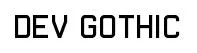 Dev Gothic original font preview