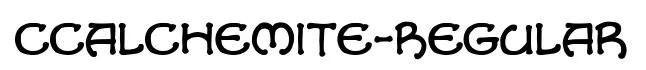 CCAlchemite-Regular original font preview