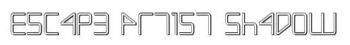 Escape Artist Shadow original font preview