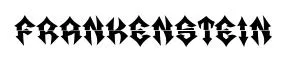 Frankenstein original font preview