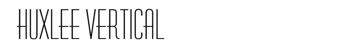 Huxlee Vertical original font preview