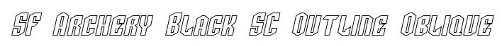 SF Archery Black SC Outline Oblique