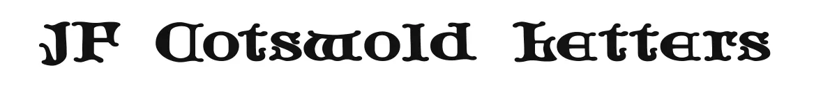 JF Cotswold Letters original font preview