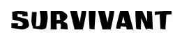 Survivant original font preview