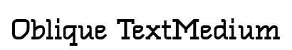 Oblique TextMedium