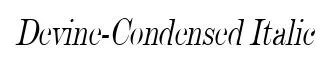 Devine-Condensed Italic