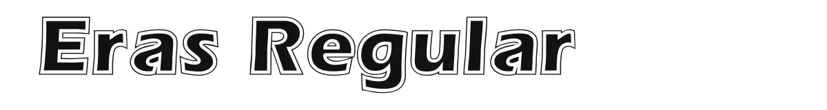 Eras Regular original font preview