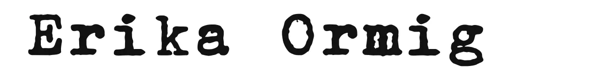Erika Ormig font preview