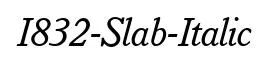 I832-Slab-Italic