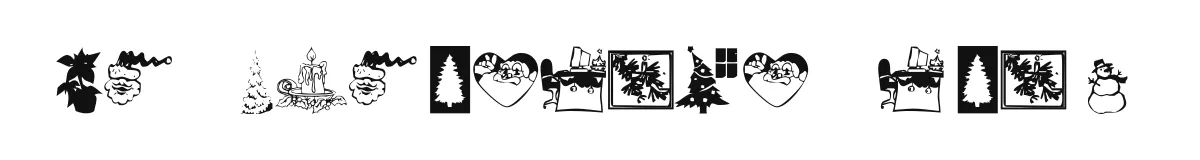 KR Christmas Time original font preview