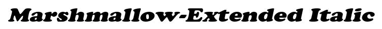 Marshmallow-Extended Italic