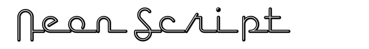 Neon Script original font preview