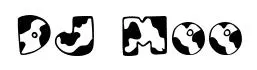 DJ Moo original font preview
