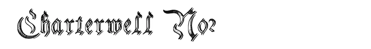 Charterwell No2 original font preview